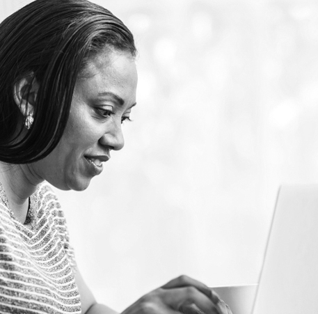 Women looking at computer screen